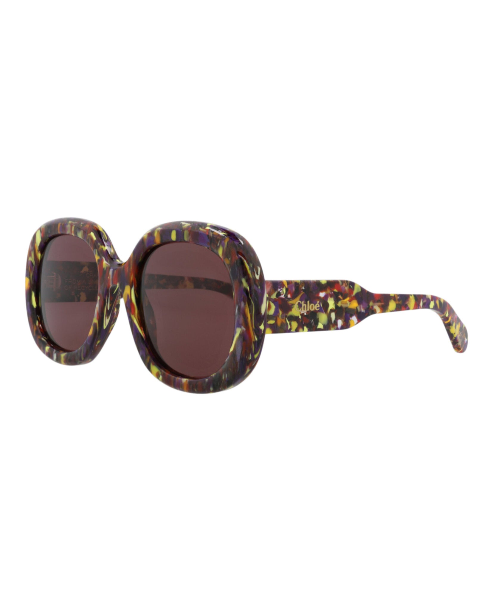 Chloé Chloé Womens Square/Rectangle Violet Violet Violet Fashion Designer Eyewear
