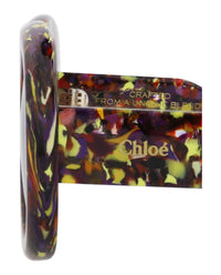 Chloé Chloé Womens Square/Rectangle Violet Violet Violet Fashion Designer Eyewear