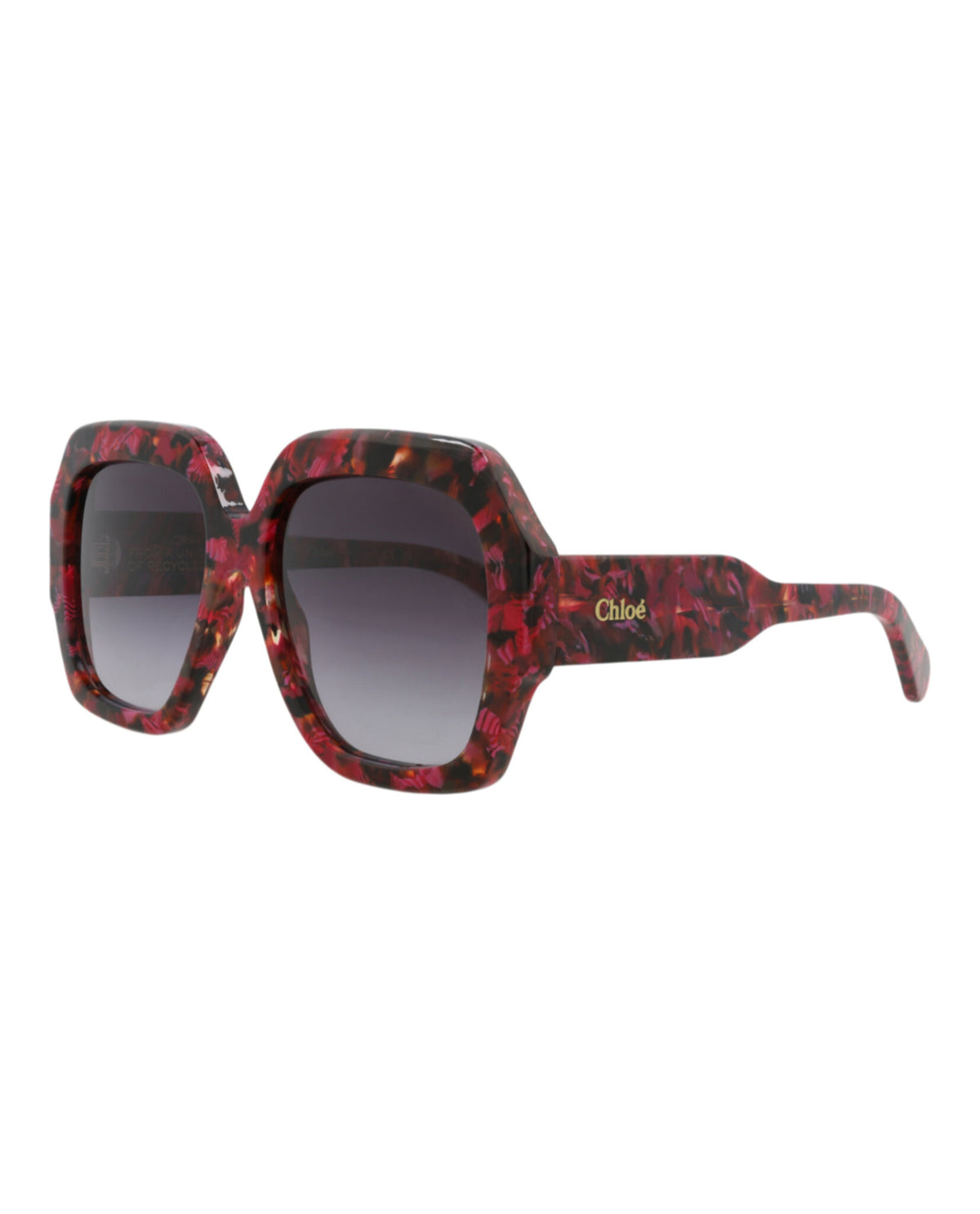 Chloé Womens Square/Rectangle Havana Havana Grey Fashion Designer Eyewear