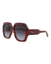 Chloé Womens Square/Rectangle Havana Havana Grey Fashion Designer Eyewear