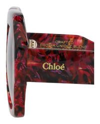 Chloé Womens Square/Rectangle Havana Havana Grey Fashion Designer Eyewear