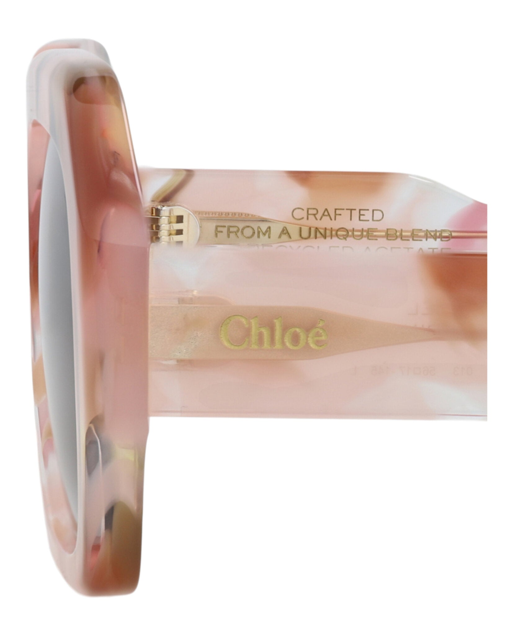 Chloé Chloé Womens Square/Rectangle Pink Pink Brown Fashion Designer Eyewear