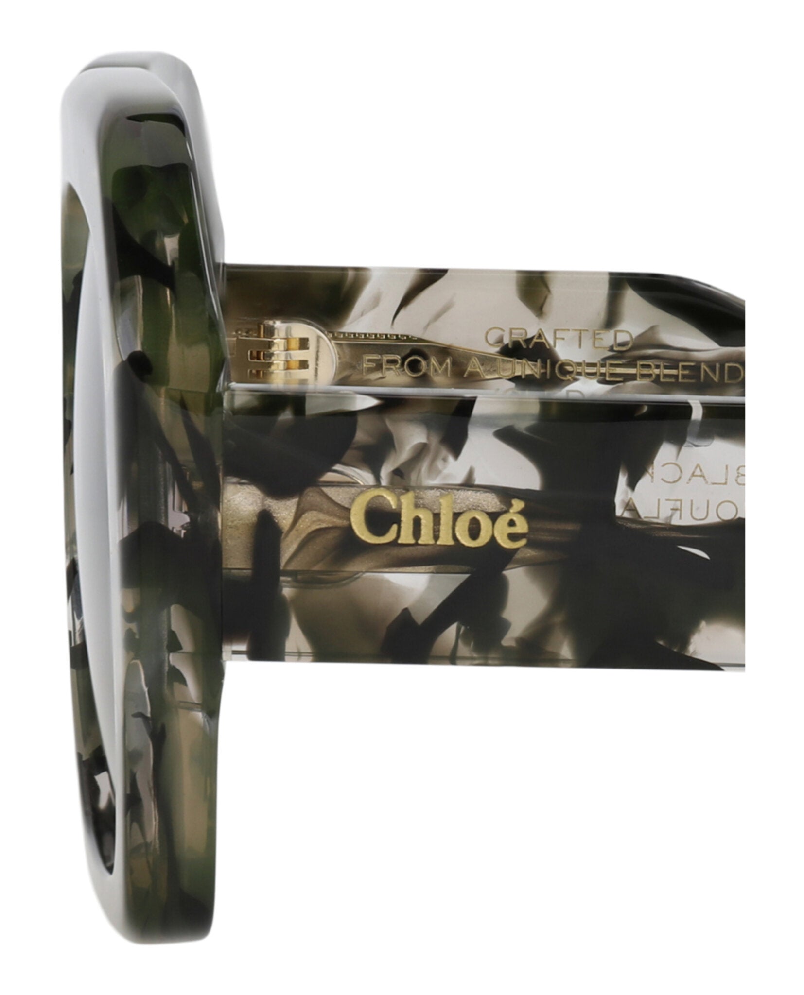 Chloé Chloé Womens Square/Rectangle Green Green Grey Fashion Designer Eyewear