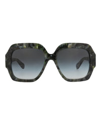Chloé Chloé Womens Square/Rectangle Green Green Grey Fashion Designer Eyewear
