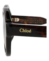 Chloé Womens Round/Oval Havana Havana Brown Fashion Designer Eyewear