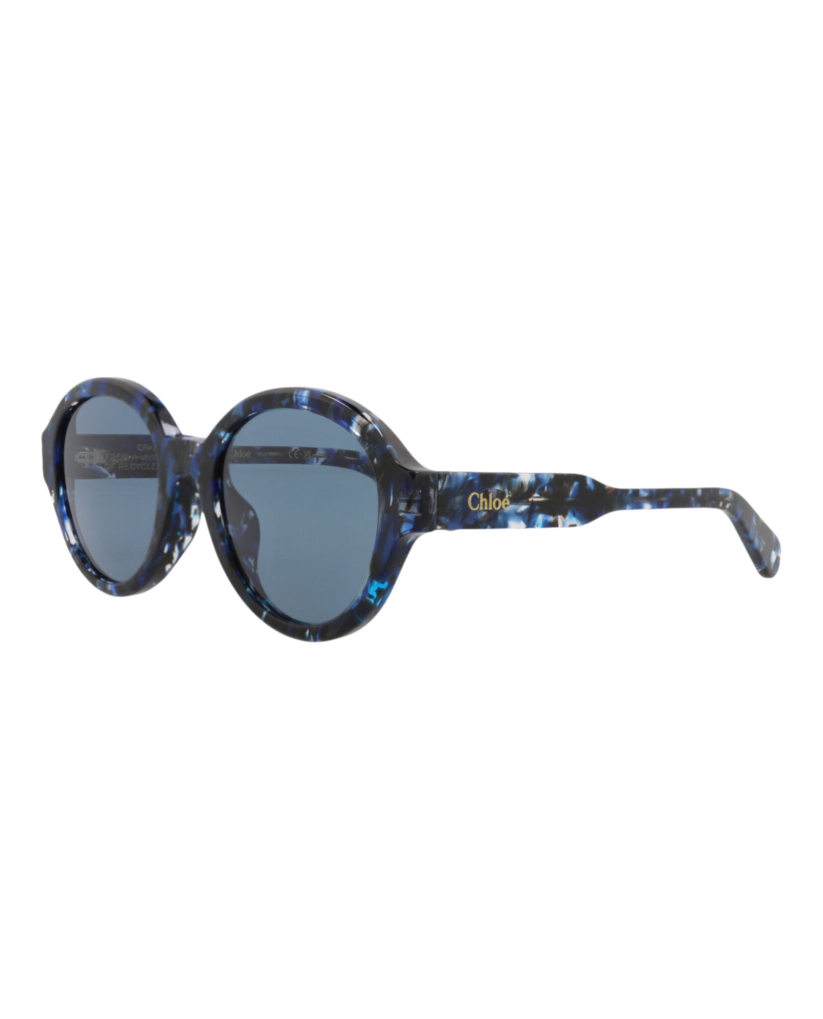 Chloé Womens Round/Oval Blue Blue Blue Fashion Designer Eyewear