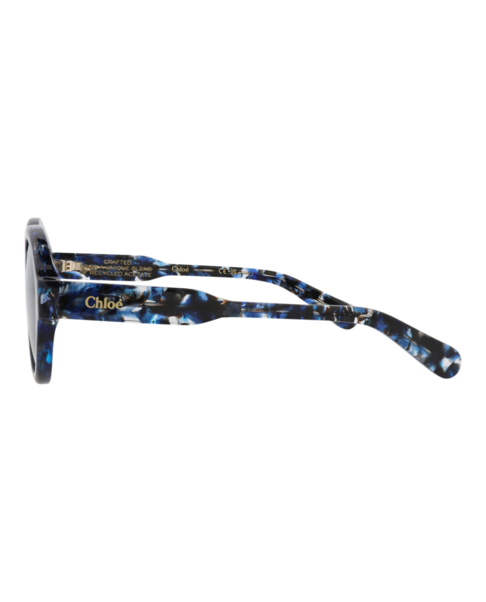 Chloé Womens Round/Oval Blue Blue Blue Fashion Designer Eyewear