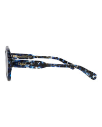 Chloé Womens Round/Oval Blue Blue Blue Fashion Designer Eyewear