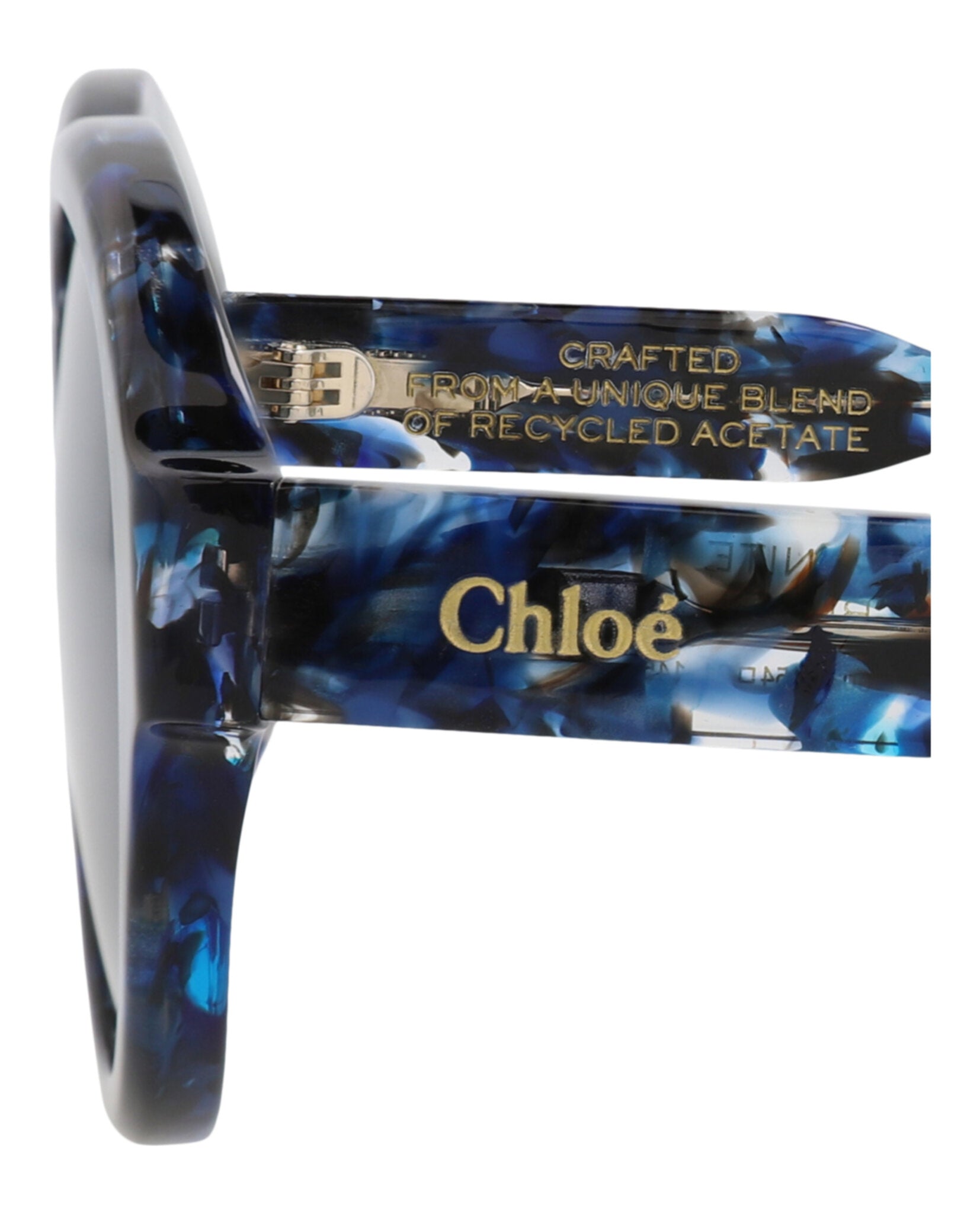 Chloé Womens Round/Oval Blue Blue Blue Fashion Designer Eyewear