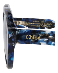 Chloé Womens Round/Oval Blue Blue Blue Fashion Designer Eyewear