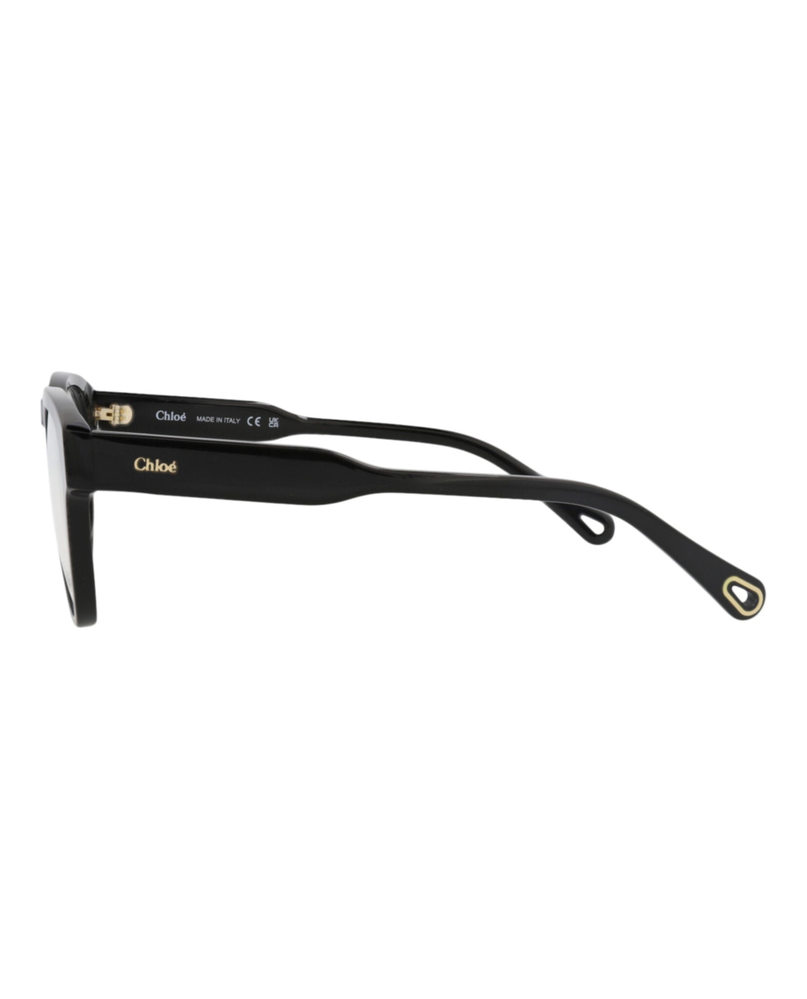 Chloé Chloé Womens Square/Rectangle Black Black Transparent Fashion Designer Eyewear