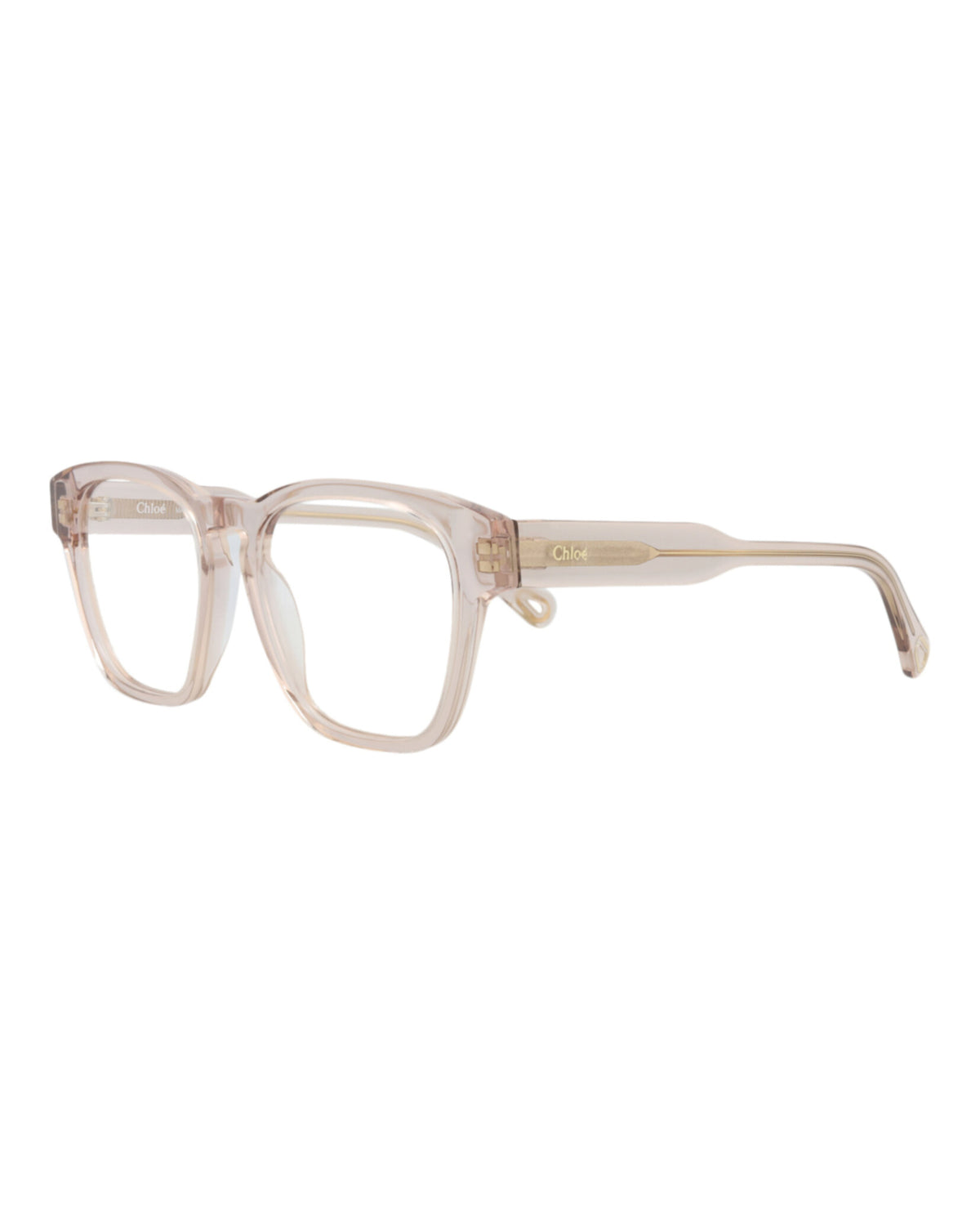 Chloé Womens Square/Rectangle NUDE NUDE TRANSPARENT Fashion Designer Eyewear