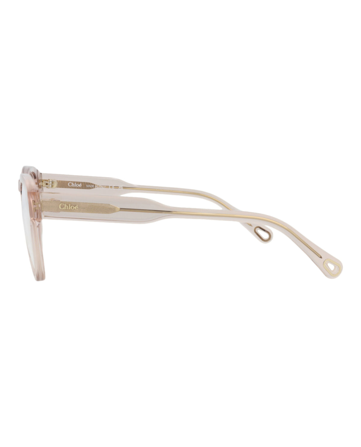 Chloé Womens Square/Rectangle NUDE NUDE TRANSPARENT Fashion Designer Eyewear