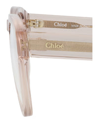 Chloé Womens Square/Rectangle NUDE NUDE TRANSPARENT Fashion Designer Eyewear