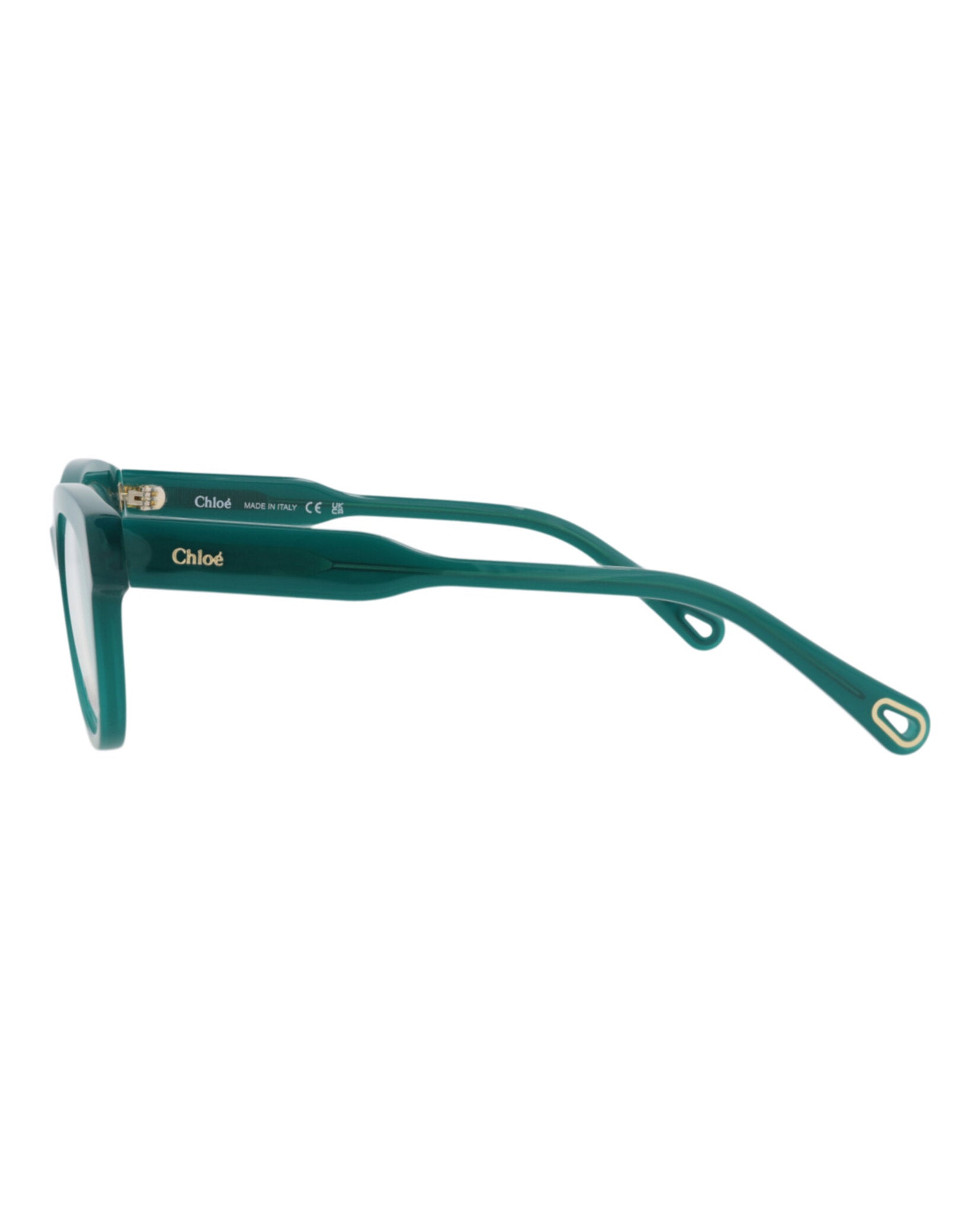 Chloé Chloé Womens Round/Oval Green Green Transparent Fashion Designer Eyewear