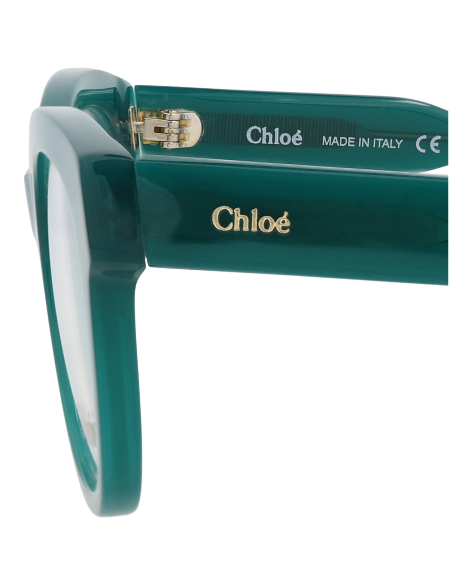 Chloé Chloé Womens Round/Oval Green Green Transparent Fashion Designer Eyewear