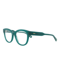 Chloé Womens Round/Oval Green Green Transparent Fashion Designer Eyewear