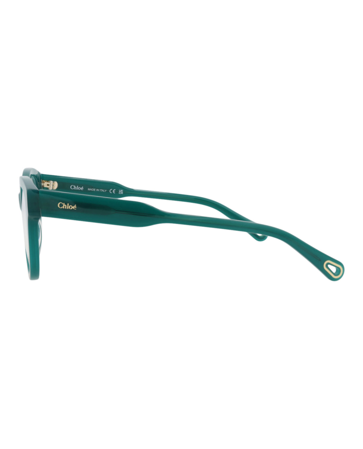 Chloé Womens Round/Oval Green Green Transparent Fashion Designer Eyewear