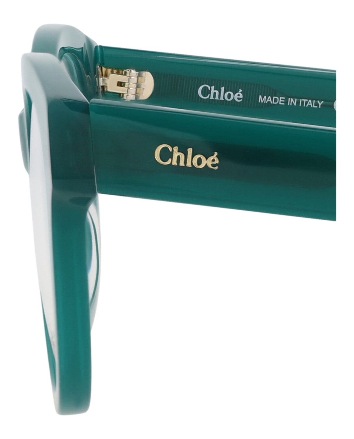 Chloé Womens Round/Oval Green Green Transparent Fashion Designer Eyewear