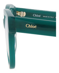 Chloé Womens Round/Oval Green Green Transparent Fashion Designer Eyewear