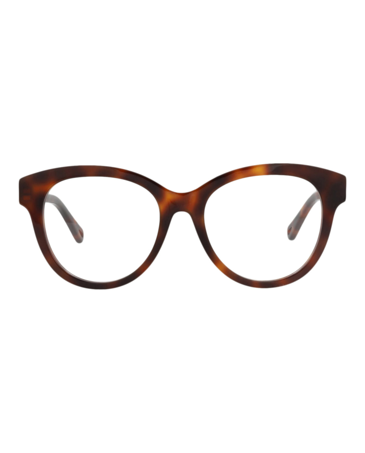 Chloé Womens Round/Oval Havana Havana Transparent Fashion Designer Eyewear