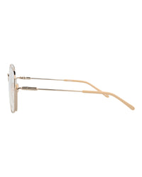 Chloé Chloé Womens Square/Rectangle Gold Gold Transparent Fashion Designer Eyewear