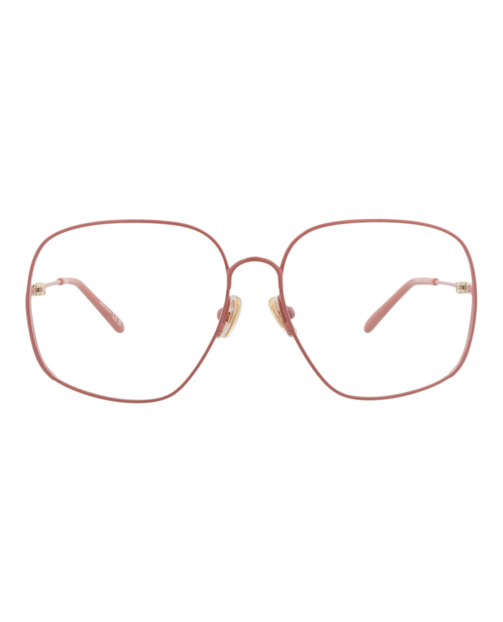 Chloé Chloé Womens Square/Rectangle Pink Pink Transparent Fashion Designer Eyewear