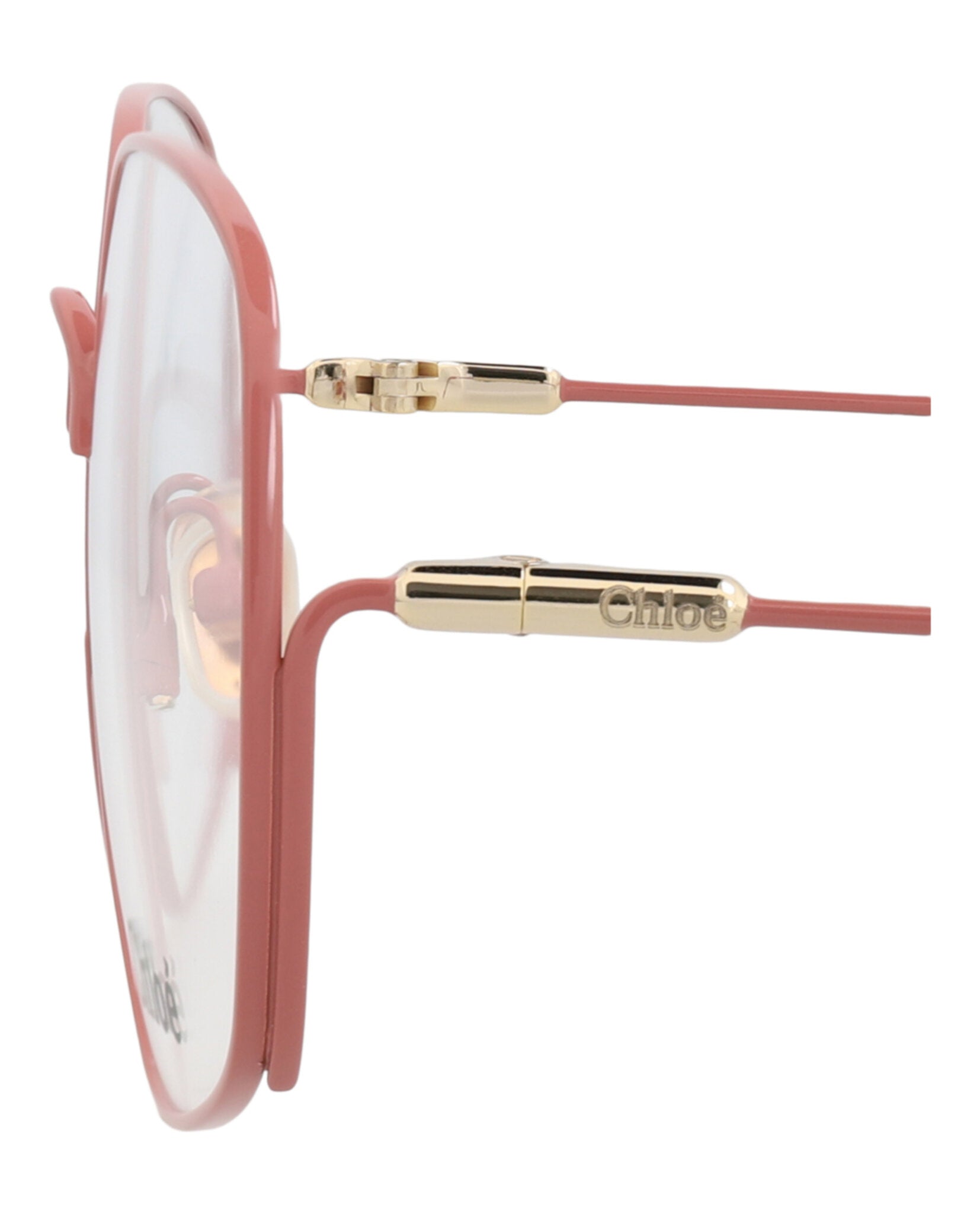 Chloé Chloé Womens Square/Rectangle Pink Pink Transparent Fashion Designer Eyewear