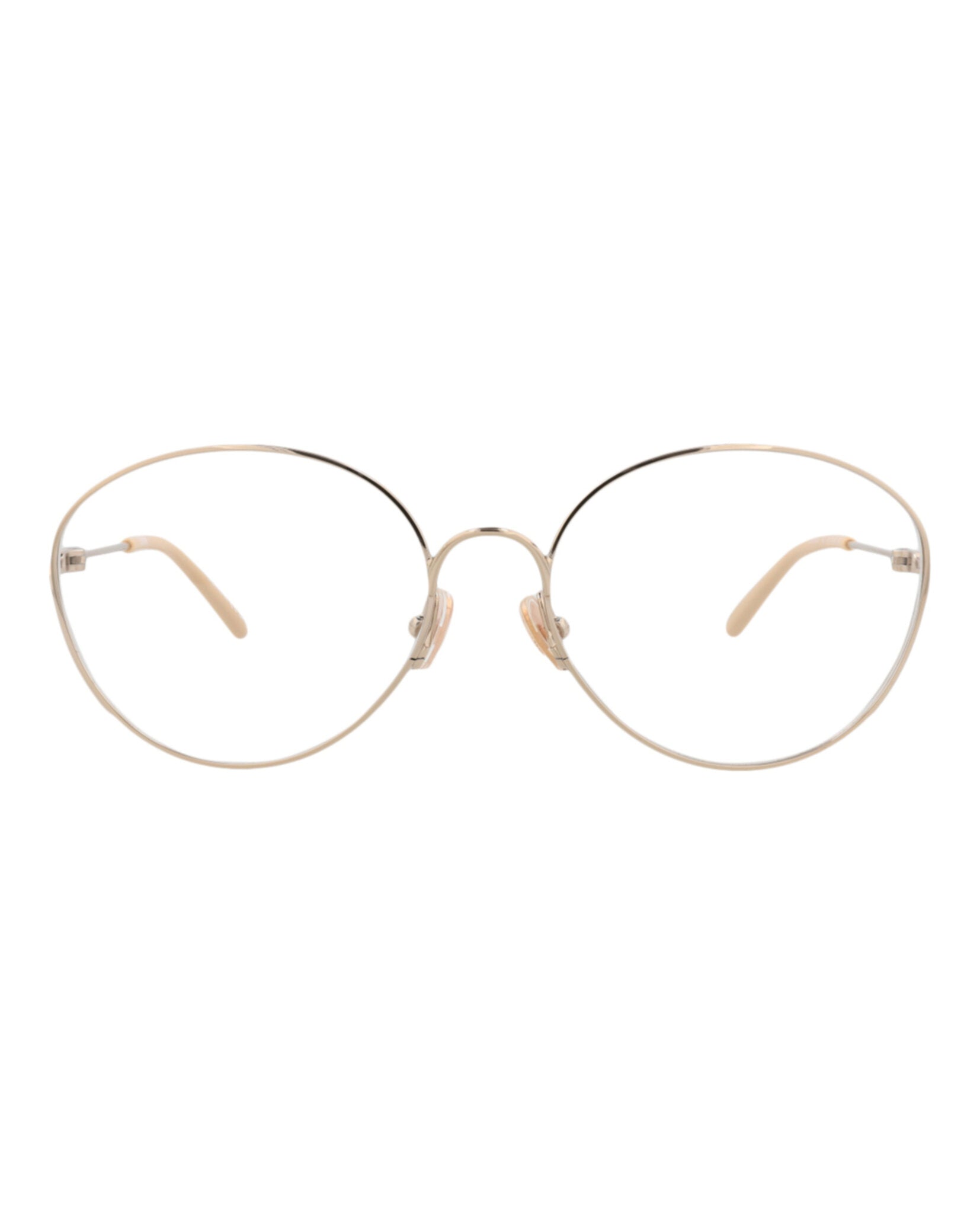 Chloé Chloé Womens Cat Eye Gold Gold Transparent Fashion Designer Eyewear