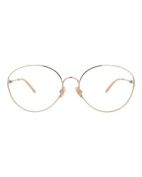 Chloé Chloé Womens Cat Eye Gold Gold Transparent Fashion Designer Eyewear