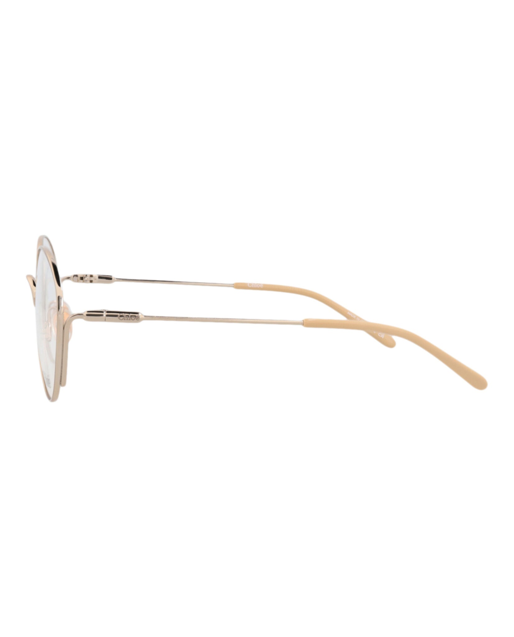 Chloé Chloé Womens Cat Eye Gold Gold Transparent Fashion Designer Eyewear