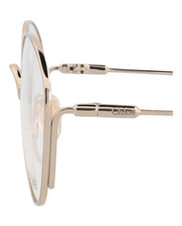 Chloé Chloé Womens Cat Eye Gold Gold Transparent Fashion Designer Eyewear