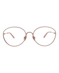 Chloé Chloé Womens Cat Eye Pink Pink Transparent Fashion Designer Eyewear