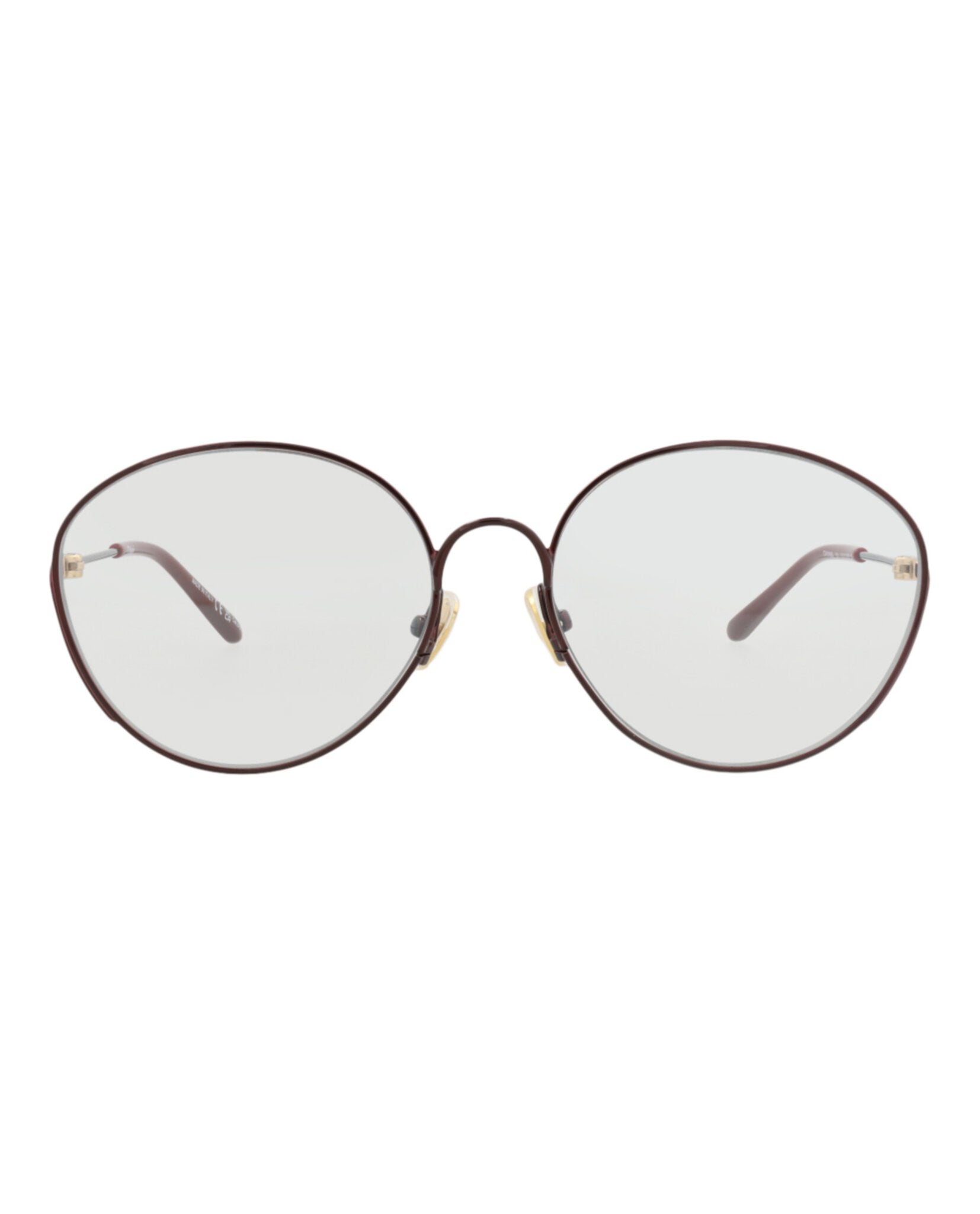 Chloé Womens Cat Eye Burgundy Burgundy Transparent Fashion Designer Eyewear