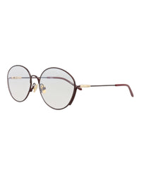 Chloé Womens Cat Eye Burgundy Burgundy Transparent Fashion Designer Eyewear