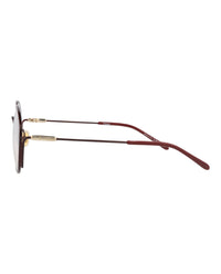 Chloé Womens Cat Eye Burgundy Burgundy Transparent Fashion Designer Eyewear