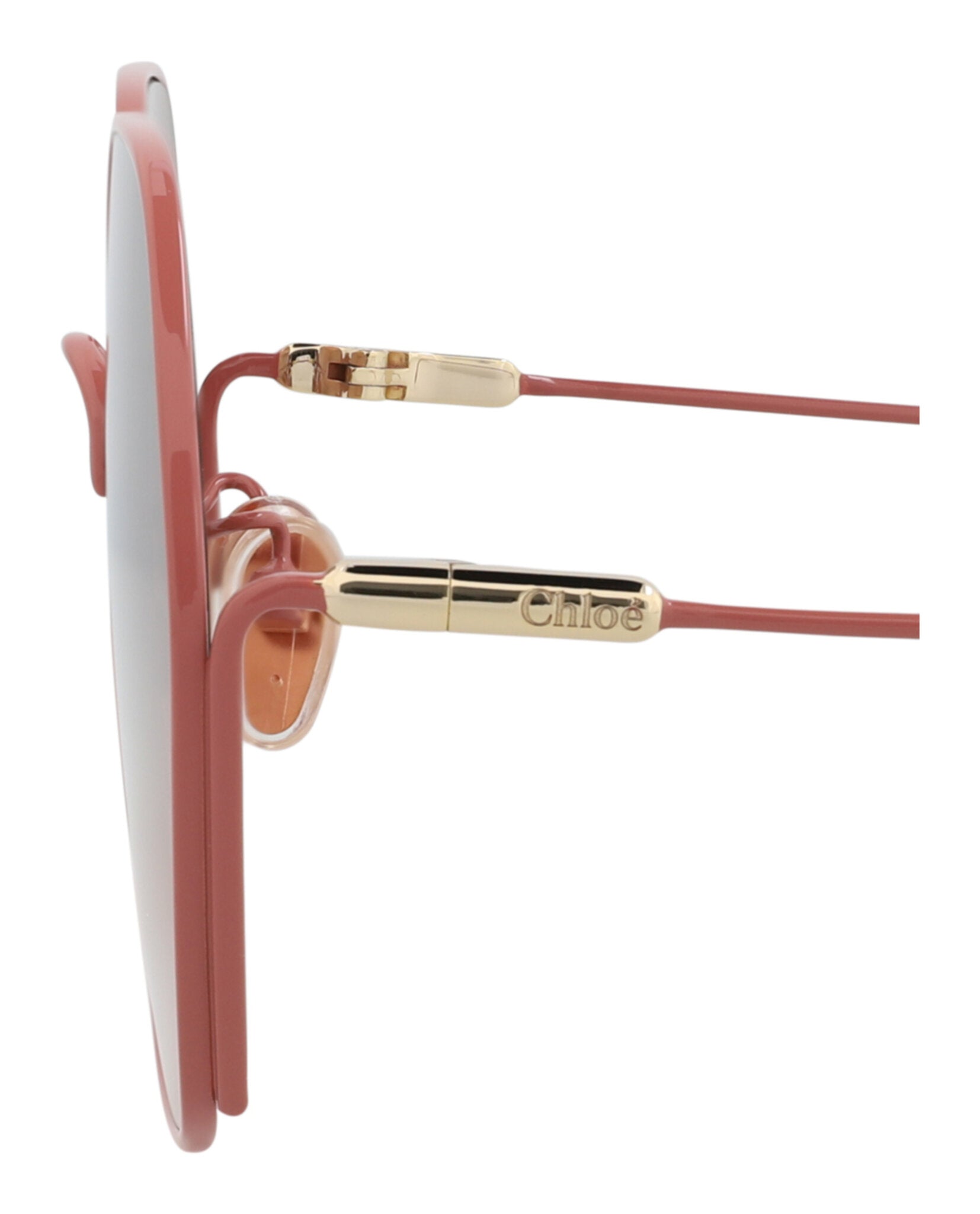 Chloé Womens Round/Oval Pink Pink Brown Fashion Designer Eyewear