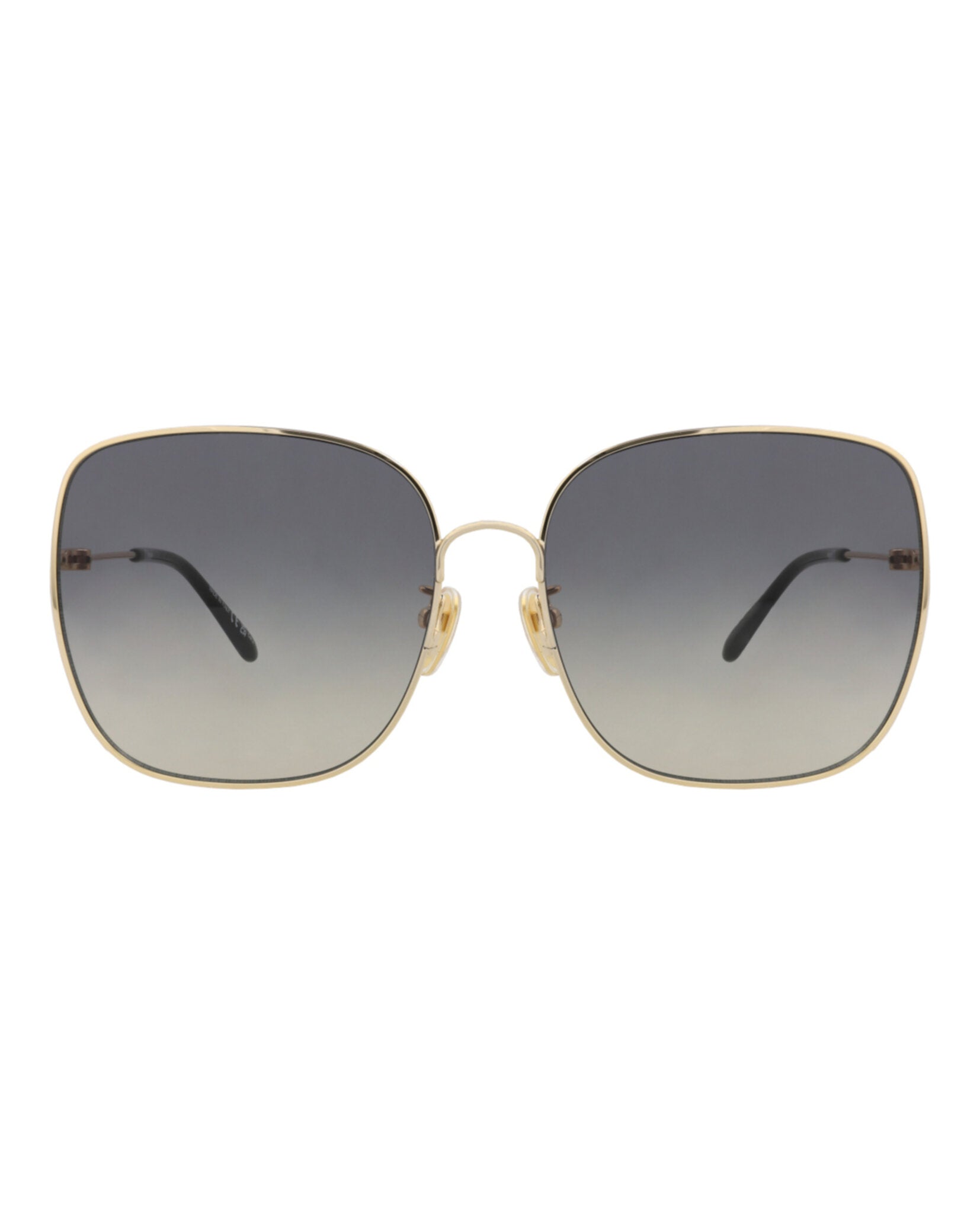 Chloé Chloé Womens Square/Rectangle Gold Gold Grey Fashion Designer Eyewear