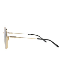 Chloé Chloé Womens Square/Rectangle Gold Gold Grey Fashion Designer Eyewear