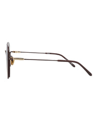 Chloé Womens Square/Rectangle Burgundy Burgundy Brown Fashion Designer Eyewear