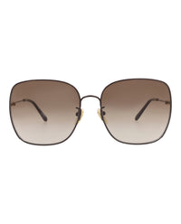 Chloé Chloé Womens Square/Rectangle Burgundy Burgundy Brown Fashion Designer Eyewear