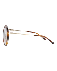 Chloé Womens Round/Oval Havana Gold Transparent Fashion Designer Eyewear