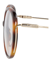 Chloé Womens Round/Oval Havana Gold Transparent Fashion Designer Eyewear