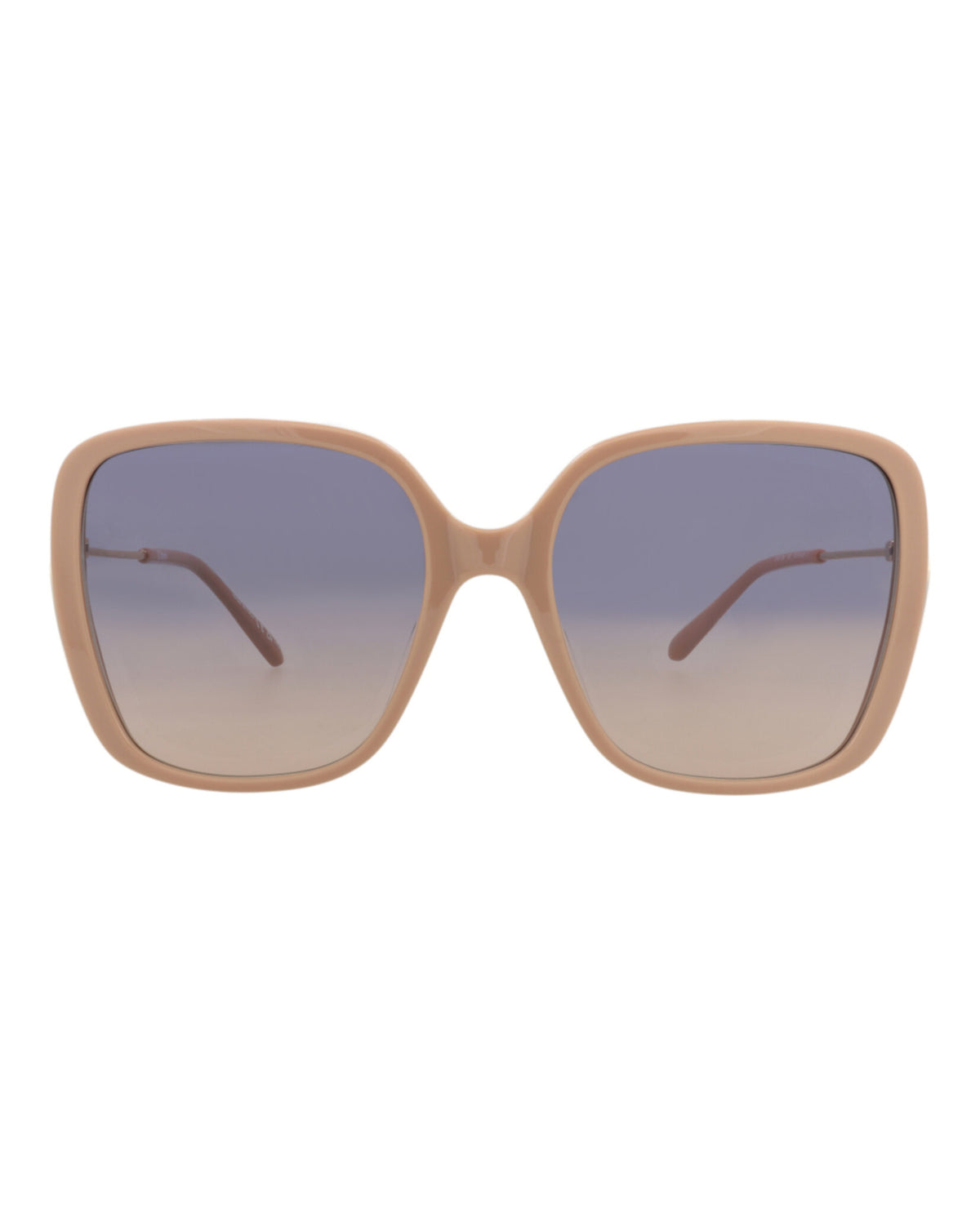 Chloé Womens Square/Rectangle Nude Gold Blue Fashion Designer Eyewear