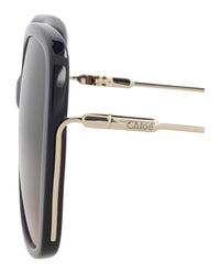Chloé Chloé Womens Square/Rectangle Blue Gold Red Fashion Designer Eyewear