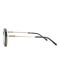 Chloé Chloé Womens Square/Rectangle Black Gold Transparent Fashion Designer Eyewear