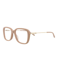 Chloé Chloé Womens Square/Rectangle Nude Gold Transparent Fashion Designer Eyewear