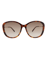 Chloé Womens Round/Oval Havana Gold Brown Fashion Designer Eyewear