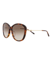 Chloé Womens Round/Oval Havana Gold Brown Fashion Designer Eyewear
