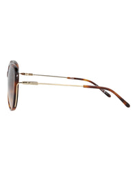 Chloé Womens Round/Oval Havana Gold Brown Fashion Designer Eyewear